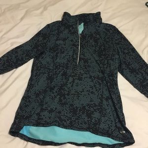 Half zip reflective pull over